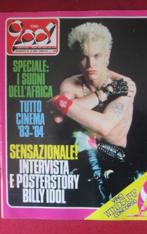 CIAO 2001 33-34 1984 POSTER STORY BILLY IDOL DE ANDRE TOZZI PRETENDERS  [G103C]