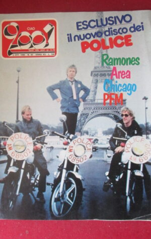 CIAO 2001 40 1980 POLICE PINO DANIELE PFM CHICAGO GEORGE BENSON CARS [G103C]