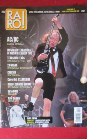 RARO ! 232 2011 AC/DC TEARS FOR FEARS 24 GRANA CLAUDIO SIMONETTI CHRISTY [G103D]