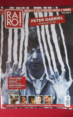 RARO ! 212 2009 PETER GABRIEL FIORELLA MANNOIA ROBERTO CACCIAPAGLIA [G103E]