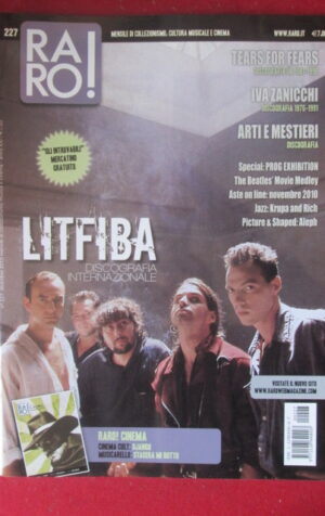 RARO ! 227 2010 LITFIBA TEARS FOR FEARS ZANICCHI [G103E]