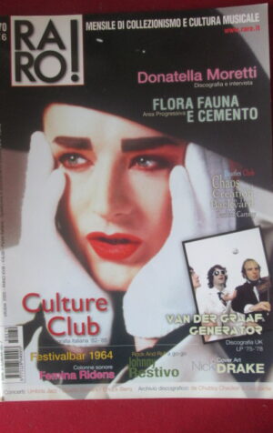 RARO ! 170 2005 BOY GEORGE CULTURE CLUB DONATELLA MORETTI VAN DER GRAAF [G103E]