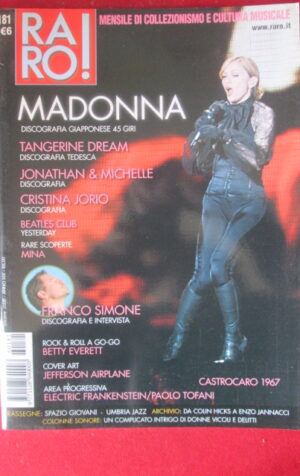 RARO ! 181 2006 MADONNA COVER TANGERINE DREAM MINA FRANCO SIMONE [G103E]