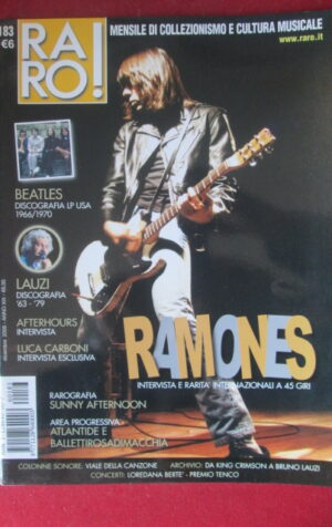 RARO ! 183 2006 RAMONES BEATLES BRUNO LAUZI LUCA CARBONI AFTERHOURS [G103E]
