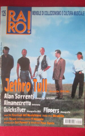 RARO ! 125 2001 JETHRO TULL ALAN SORRENTI ALMANEGRETTA FLIPPERS [G103E]