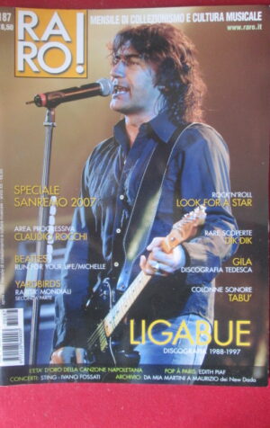 RARO ! 187 2007 LIGABUE CLAUDIO ROCCHI YARDBIRDS DIK DIK EDITH PIAF [G103E]