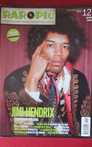 RARO PIU 12 2014 POSTER RADIOHEAD - JIMI HENDRIX NEW TROLLS ORNELLA VANONI G103F