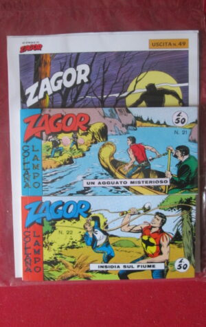 ZAGOR LE STRISCE RISTAMPA ANASTATICA USCITA 49 + FASCICOLO  [MV19H]