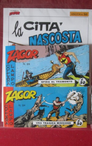 ZAGOR LE STRISCE RISTAMPA ANASTATICA USCITA 50 + FASCICOLO  [MV19H]