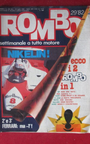 ROMBO 29 1982 NUYMERO RICORDO GILLES VILLENEUVE  [TR22]