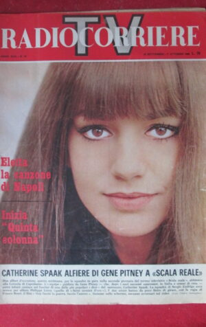 RADIOCORRIERE TV 39 1966 CATHERINE SPAAK ANDREA GIORDANA  [TR22]