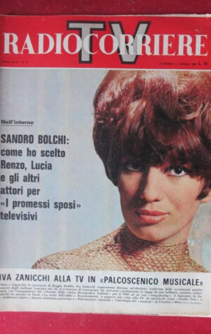 RADIOCORRIERE TV 13 1966 IVA ZANICCHI SANDRO BOLCHI  [TR22]