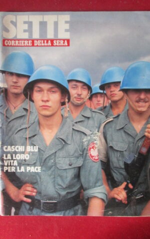 SETTE CORRIERE DELLA SERA 34 1992 CASCHI BLU NANCY BRILLI LAURA GRIMALDI  [TR22]