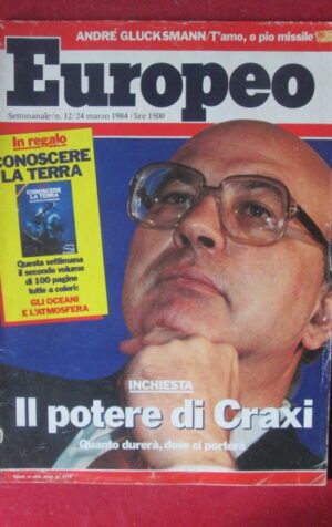 EUROPEO 12 1984 BETTINO CRAXI LORI SINGER MICHEL PLATINI MICHAEL JACKSON [TR22]