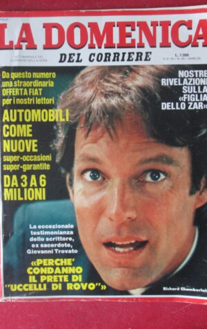 DOMNENICA CORRIERE 49 1983 RICHARD CHAMBERLAIN JOSE ALTAFINI [TR22]