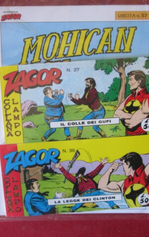 ZAGOR LE STRISCE RISTAMPA ANASTATICA USCITA 57 + FASCICOLO  [MV18]