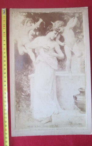 STAMPA FOTOGRAFICA 4528 BLESSURE W.A. BOUGUERAU BRAUN & CLENT CIE 1897 [OGLZ]