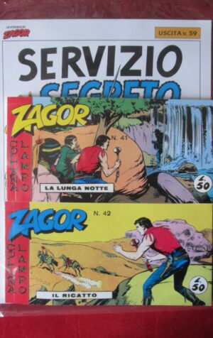 ZAGOR LE STRISCE RISTAMPA ANASTATICA USCITA 59 + FASCICOLO  [MV7]