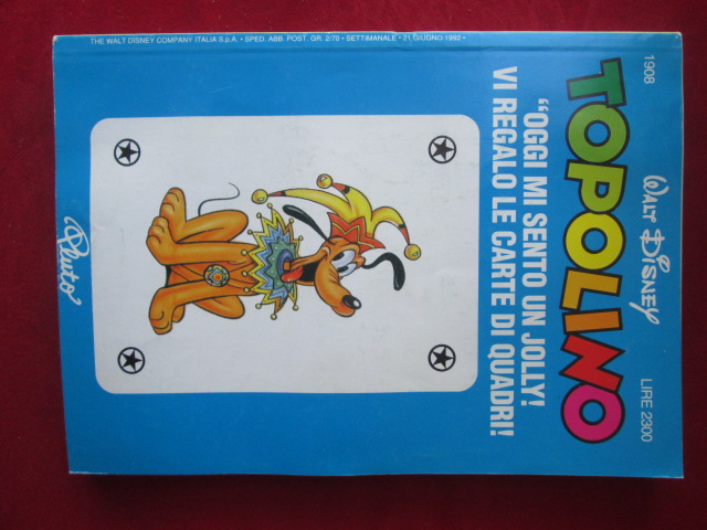 TOPOLINO 1908 DISNEY [R7L]