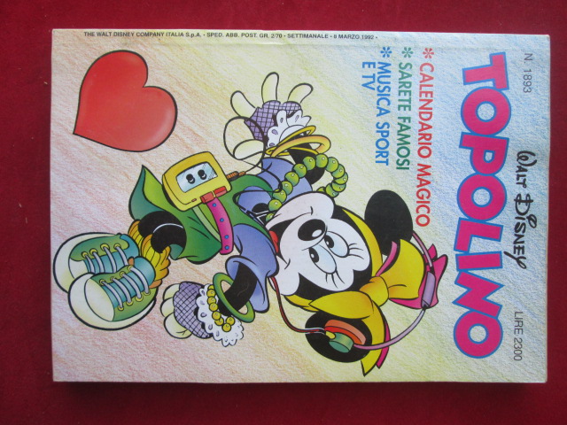 TOPOLINO 1893 DISNEY [R8L]