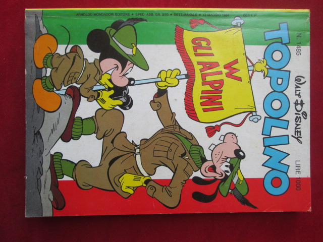 TOPOLINO 1485 NUMERO SUGLI ALPINI DISNEY [R8L]