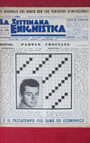 SETTIMANA ENIGMISTICA  1384 1958 SERGE REGGIANI [H046]1