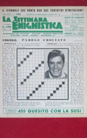SETTIMANA ENIGMISTICA  1790 1966  [H049]1