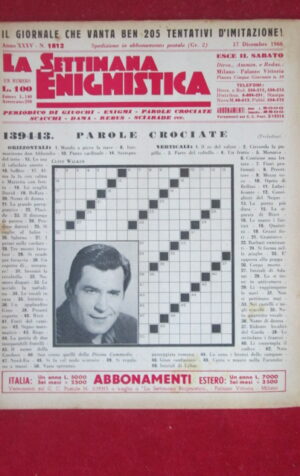 SETTIMANA ENIGMISTICA  1812 1966  [H050]2