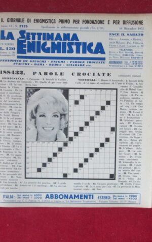 SETTIMANA ENIGMISTICA  2125 1972  [H051]1