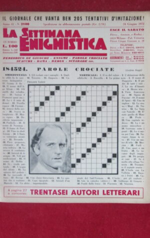 SETTIMANA ENIGMISTICA  2100 1972  [H051]1