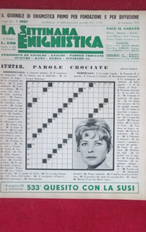 SETTIMANA ENIGMISTICA  2027 1971  [H051]1