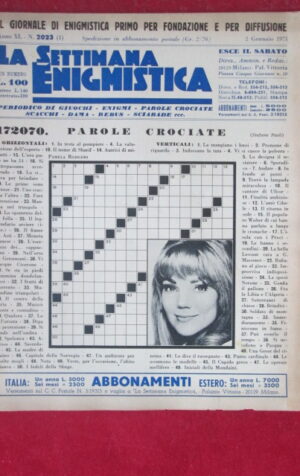 SETTIMANA ENIGMISTICA  2023 1971  [H051]1