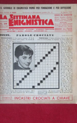 SETTIMANA ENIGMISTICA  1377 1958  [H051]1