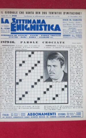 SETTIMANA ENIGMISTICA  2122 1972  [H052]2