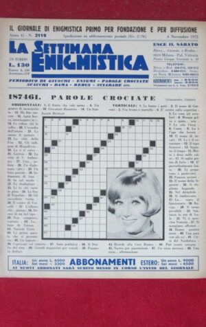SETTIMANA ENIGMISTICA  2119 1972  [H052]1