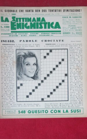 SETTIMANA ENIGMISTICA  2081 1972  [H053]1