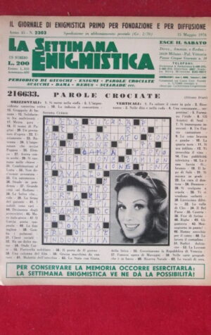SETTIMANA ENIGMISTICA  2303 1976  [H062]1