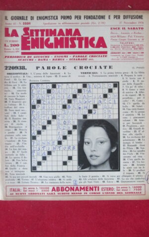 SETTIMANA ENIGMISTICA  2331 1976  [H062]1