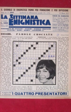 SETTIMANA ENIGMISTICA  2347 1977  [H056]1