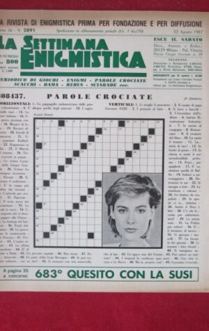 SETTIMANA ENIGMISTICA  2891 1987  [H056]1