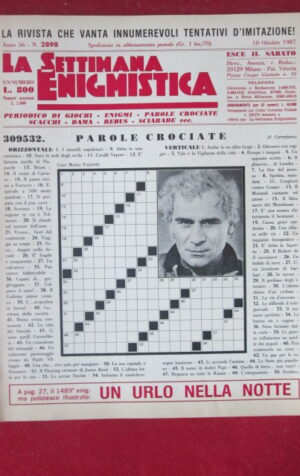 SETTIMANA ENIGMISTICA  2898 1987 GIAN MARIA VOLONTE [H056]1