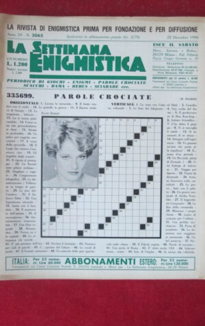 SETTIMANA ENIGMISTICA  3065 1990  [H056]1