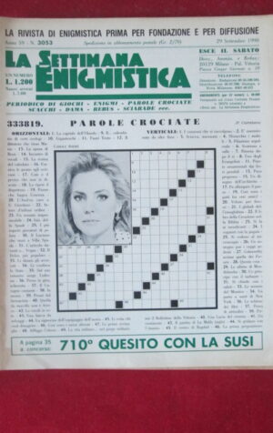SETTIMANA ENIGMISTICA  3053 1990 CAROLE ANDRE [H056]1
