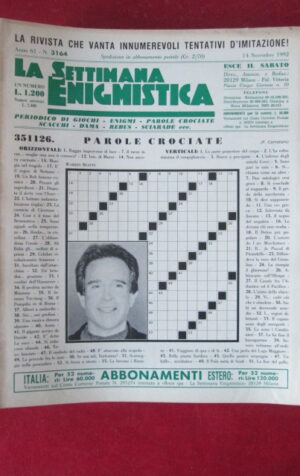 SETTIMANA ENIGMISTICA  3164 1992  [H056]1
