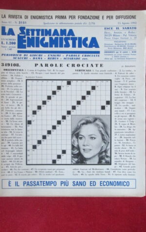 SETTIMANA ENIGMISTICA  3151 1992  [H056]1
