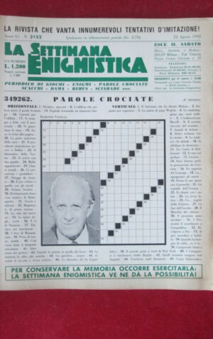 SETTIMANA ENIGMISTICA  3152 1992 RAIMONDO VIANELLO [H056]1