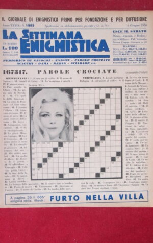 SETTIMANA ENIGMISTICA  1993 1970 SANDRA MILO [H063]2
