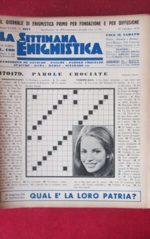 SETTIMANA ENIGMISTICA  2011 1970  [H063]1