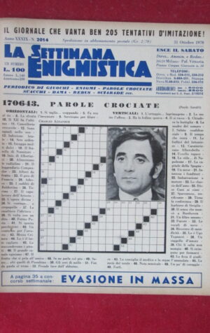 SETTIMANA ENIGMISTICA  2014 1970  [H063]1