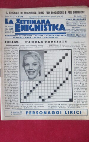 SETTIMANA ENIGMISTICA  1477 1960  [H063]1
